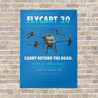 Thumbnail for DJI FlyCart 30 vertical canvas print - no frame - turquoise background