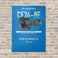 Thumbnail for CF34-8E vertical canvas print - no frame - turquoise background