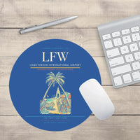 Thumbnail for Lome-Tokoin International Airport (LFW) design on blue round mouse pad