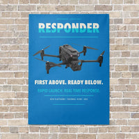 Thumbnail for BRINC Responder vertical canvas print - no frame - turquoise background