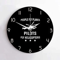 Thumbnail for People Fly Planes Pilots Fly Wall Clock - view 2