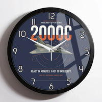 Thumbnail for Dassault Mirage 2000C RDI design on navy blue framed wall clock