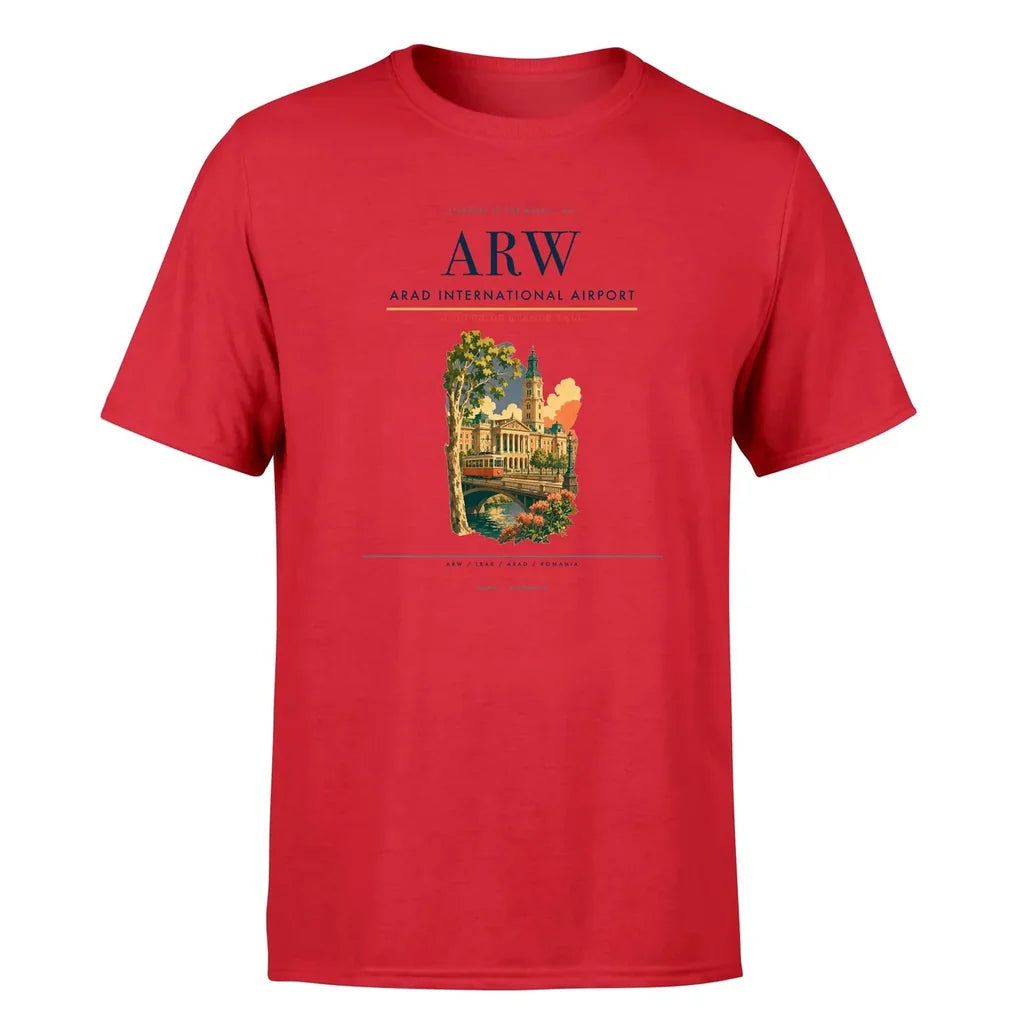 Arad Airport (ARW) Premium T-Shirt Red