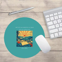 Thumbnail for VINTAGE G4500 - The Five Hundredth Sunrise - Designed Mouse Pads design on turquoise round
