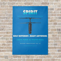 Thumbnail for Ascent AeroSystems Spirit vertical canvas print - no frame - turquoise background