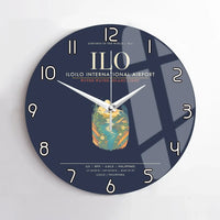 Thumbnail for Iloilo International Airport ILO Wall-Clock No-Frame - Navy Blue