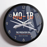 Thumbnail for MQ-1B Predator design on navy blue framed wall clock