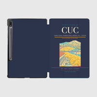 Thumbnail for Camilo Daza International Airport (CUC) design on navy blue samsung tablet tablet case