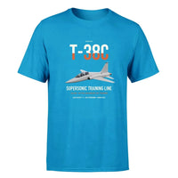 Thumbnail for T-38C Talon design on turquoise double-side t-shirt, single-side print