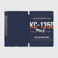 Thumbnail for KC-135Q Blackbird Tanker design on navy blue samsung tablet tablet case