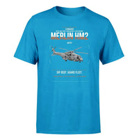 Thumbnail for Leonardo AW101 Merlin HM2 design on turquoise t-shirt, single-side print