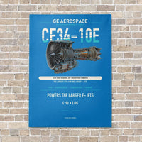 Thumbnail for CF34-10E vertical canvas print - no frame - turquoise background
