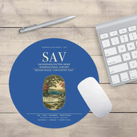 Thumbnail for Savannah-Hilton Head International Airport (SAV) design on blue round mouse pad