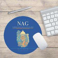 Thumbnail for Dr. Babasaheb Ambedkar International Airport (NAG) design on blue round mouse pad