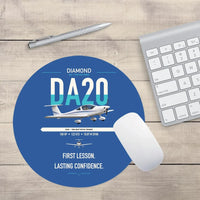 Thumbnail for Diamond DA20 design on blue round mouse pad