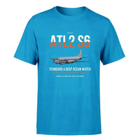 Thumbnail for Atlantique 2 Standard 6 design on turquoise double-side t-shirt, single-side print