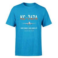 Thumbnail for Boeing KC-767A design on turquoise double-side t-shirt, single-side print