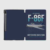 Thumbnail for F-86F Sabre design on navy blue samsung tablet tablet case