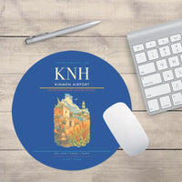 Thumbnail for Kinmen Airport (KNH) design on blue round mouse pad