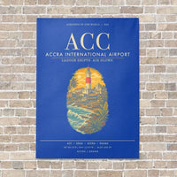 Thumbnail for Accra International Airport ACC - Canvas Framed - Blue