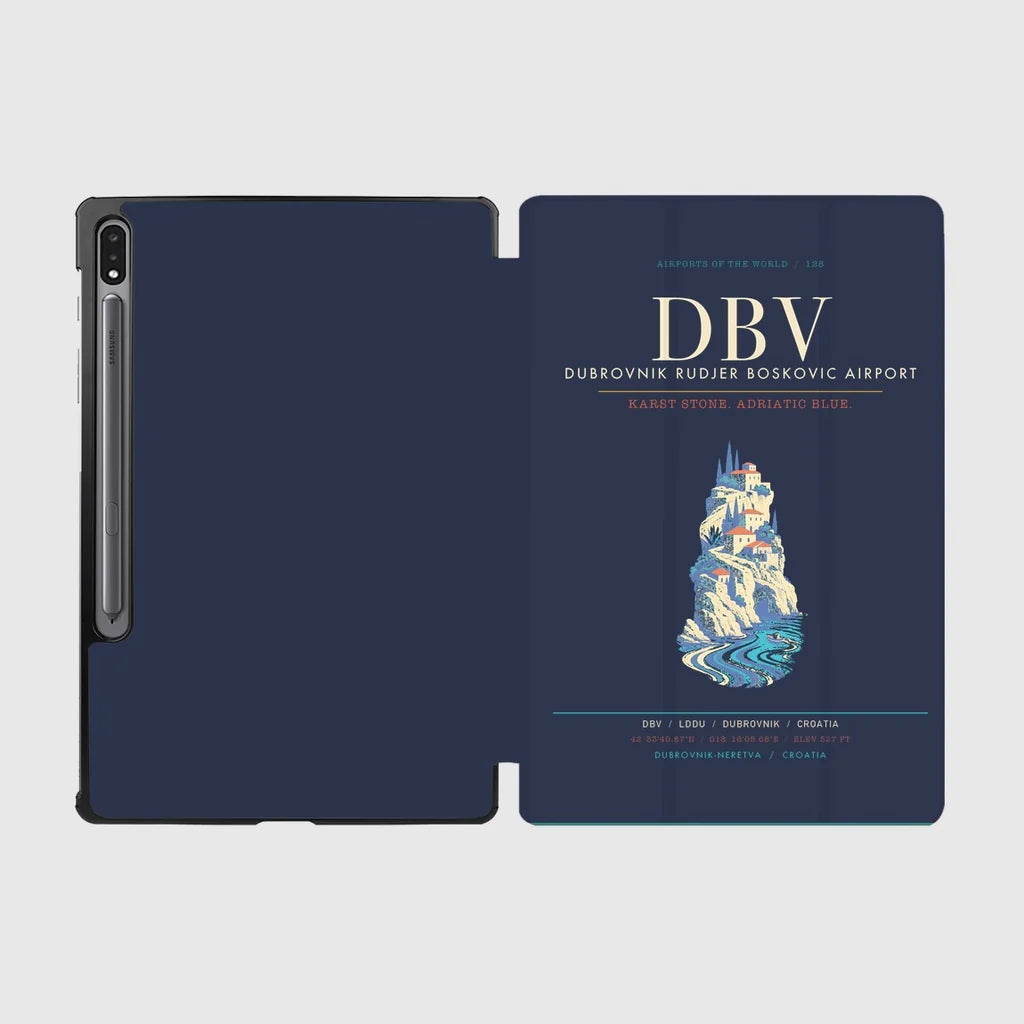 Dubrovnik Ruer Boskovic Airport DBV - Karst Adriatic Stone Current - Navy Blue