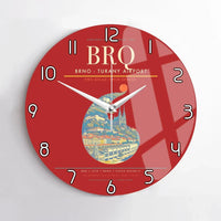 Thumbnail for Brno - Turany Airport BRQ Wall-Clock No-Frame - Red