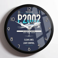 Thumbnail for Tecnam P2002 Sierra MkII design on navy blue framed wall clock