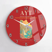 Thumbnail for Antalya Airport AYT Wall-Clock No-Frame - Red