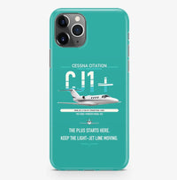 Thumbnail for Cessna Citation CJ1+ design on turquoise magsafe iphone case, for iPhone Pro Max