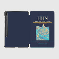 Thumbnail for Frankfurt-Hahn Airport (HHN) design on navy blue samsung tablet tablet case