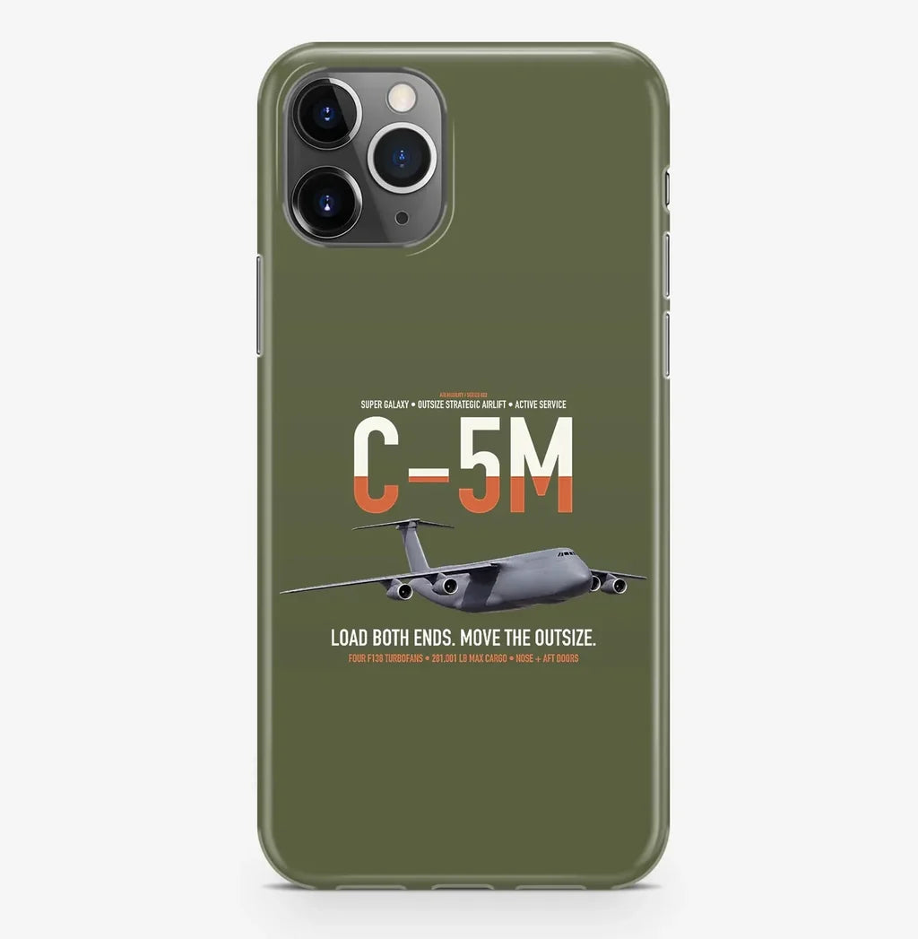 C-5M Super Galaxy design on green army magsafe iphone case, for iPhone Pro Max