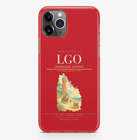 Thumbnail for Langeoog Airport (LGO) design on red iPhone 16 Pro MagSafe case