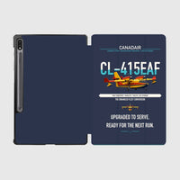 Thumbnail for Canadair CL-415EAF design on navy blue samsung tablet tablet case