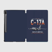 Thumbnail for C-17A Globemaster III design on navy blue samsung tablet tablet case