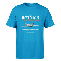 Thumbnail for Vickers VC10 K.3 design on turquoise double-side t-shirt, single-side print