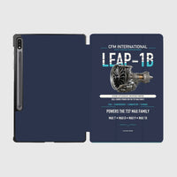 Thumbnail for CFM LEAP-1B design on navy blue samsung tablet tablet case