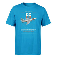 Thumbnail for Hawker Hunter F6 design on turquoise t-shirt, single-side print