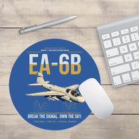 Thumbnail for EA-6B Prowler design on blue round mouse pad