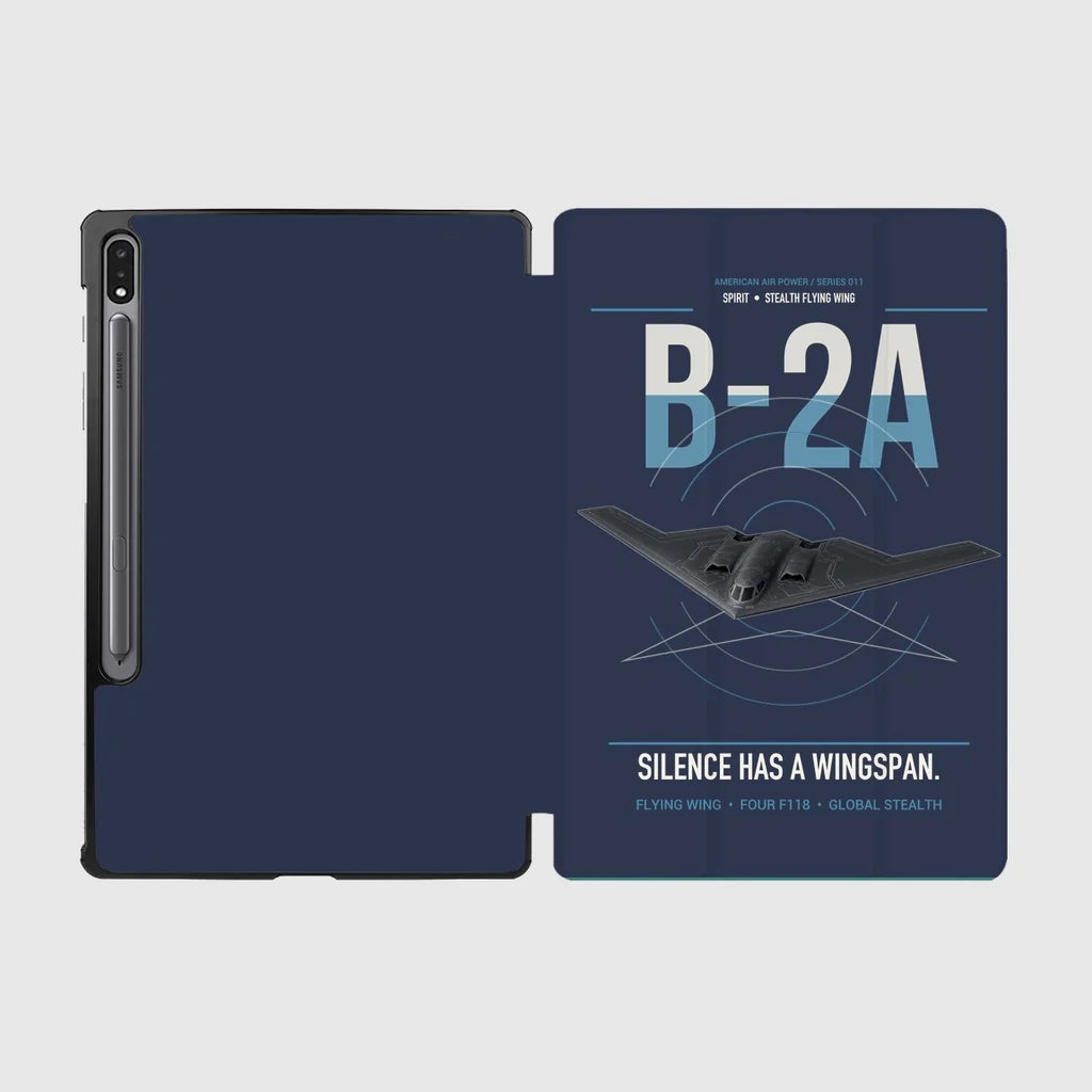 B-2A Spirit design on navy blue samsung tablet tablet case