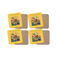 Thumbnail for The Pylon Racers - Designed Coasters design on yellow 4-pieces-set