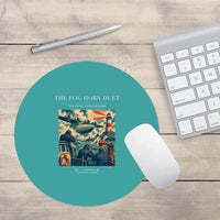 Thumbnail for VINTAGE G4437 - The Fog Horn Duet - Designed Mouse Pads design on turquoise round