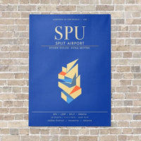 Thumbnail for Split Airport SPU - Canvas Framed - Blue