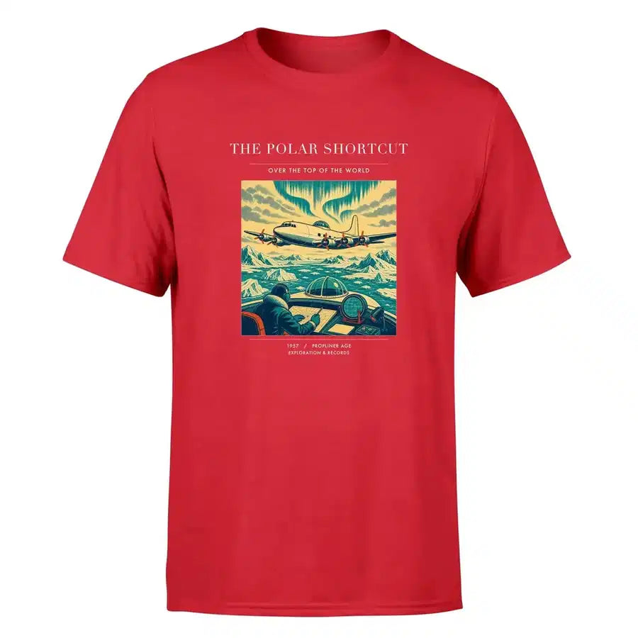 VINTAGE G4086 - The Polar Shortcut - Premium T-Shirt design on red premium t shirt