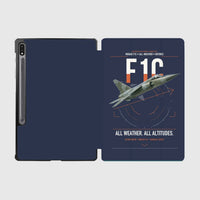 Thumbnail for Dassault Mirage F1C design on navy blue samsung tablet tablet case