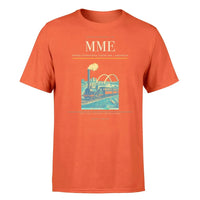 Thumbnail for Teesside International Airport (MME) T-Shirt single-side front print in Orange | teesside-international-airport-mme-double-side-t-shirt