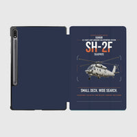 Thumbnail for Kaman SH-2F Seasprite design on navy blue samsung tablet tablet case