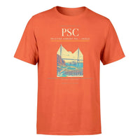 Thumbnail for Tri-Cities Airport (PSC) T-Shirt single-side front print in Orange | tri-cities-airport-psc-double-side-t-shirt