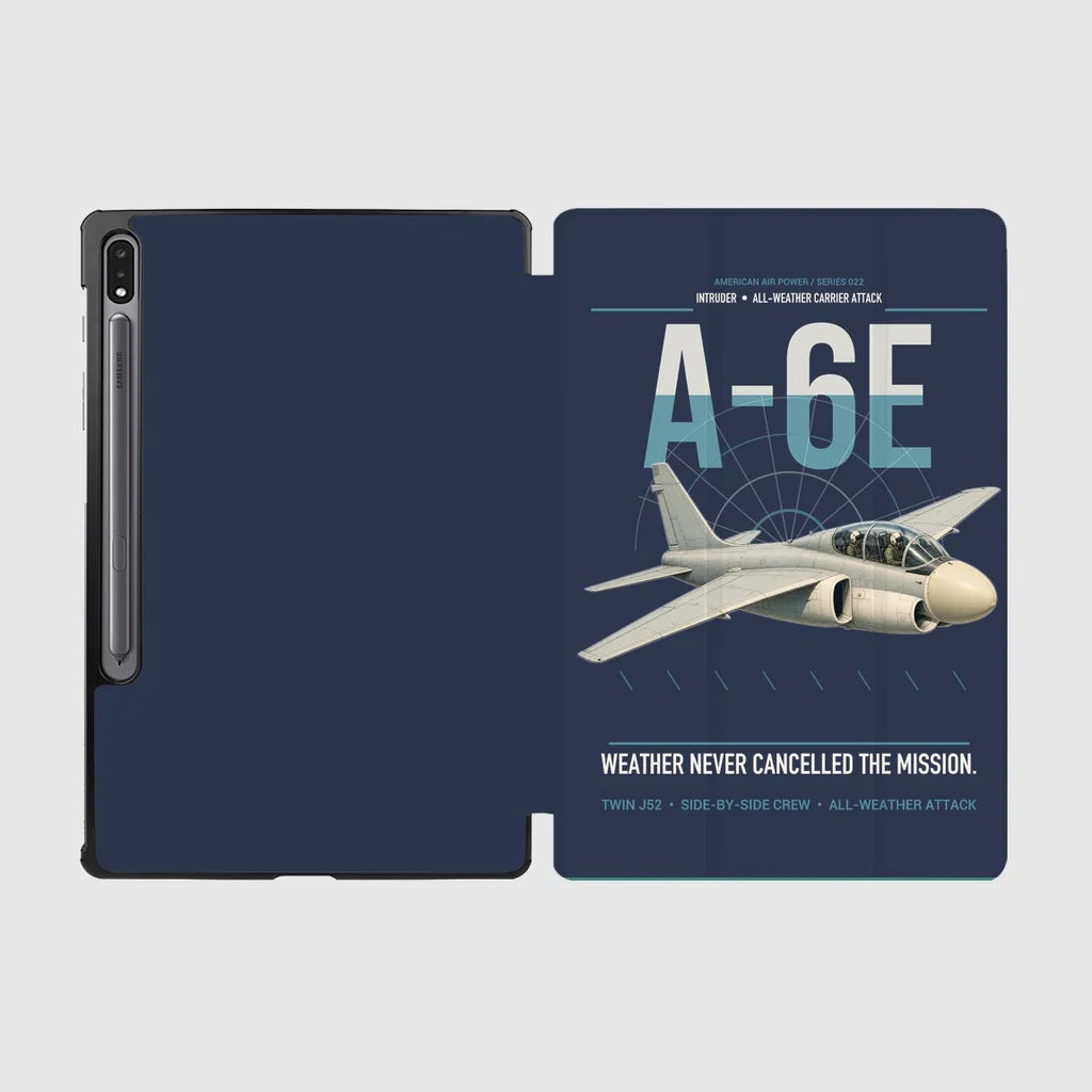A-6E Intruder design on navy blue samsung tablet tablet case