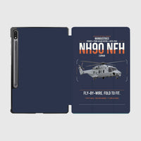 Thumbnail for NHIndustries NH90 NFH Caïman design on navy blue samsung tablet tablet case