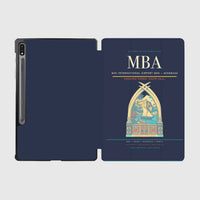 Thumbnail for Moi International Airport (MBA) design on navy blue samsung tablet tablet case